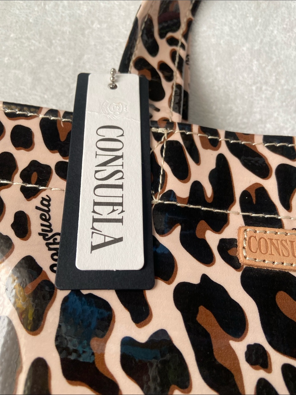 Consuela Mona Mini Bag Leopard print tote NWT - Picture 3 of 9